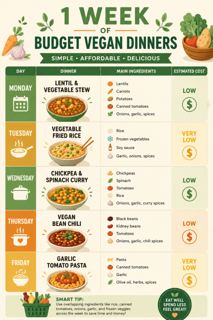 Budget-Friendly Vegan Dinners