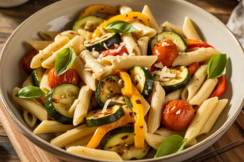 Garlic Roasted Vegetable Pasta (Flavor-Packed Weeknight Dinner)