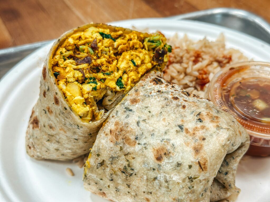 High-Protein Vegan Breakfast Burrito