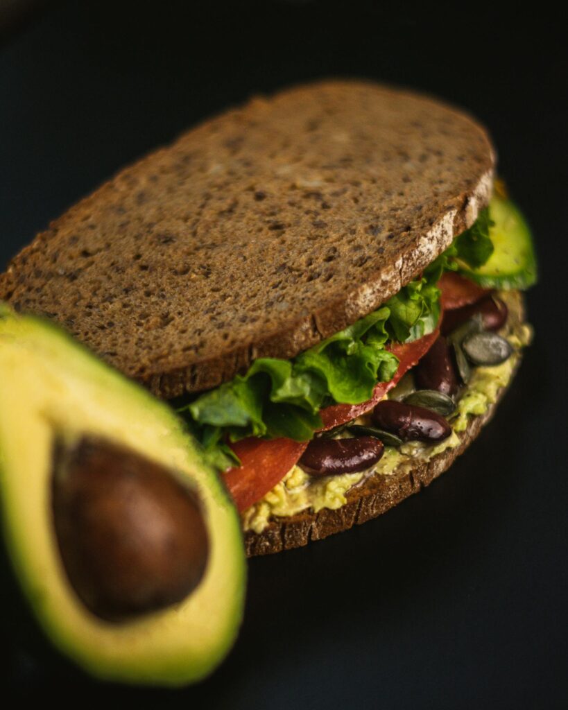 Avocado & Black Bean Sandwich