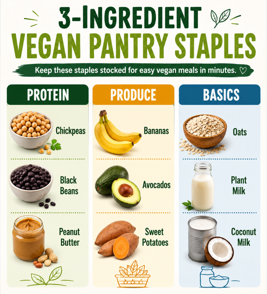 Easy Vegan Recipes with Just 3 Ingredients