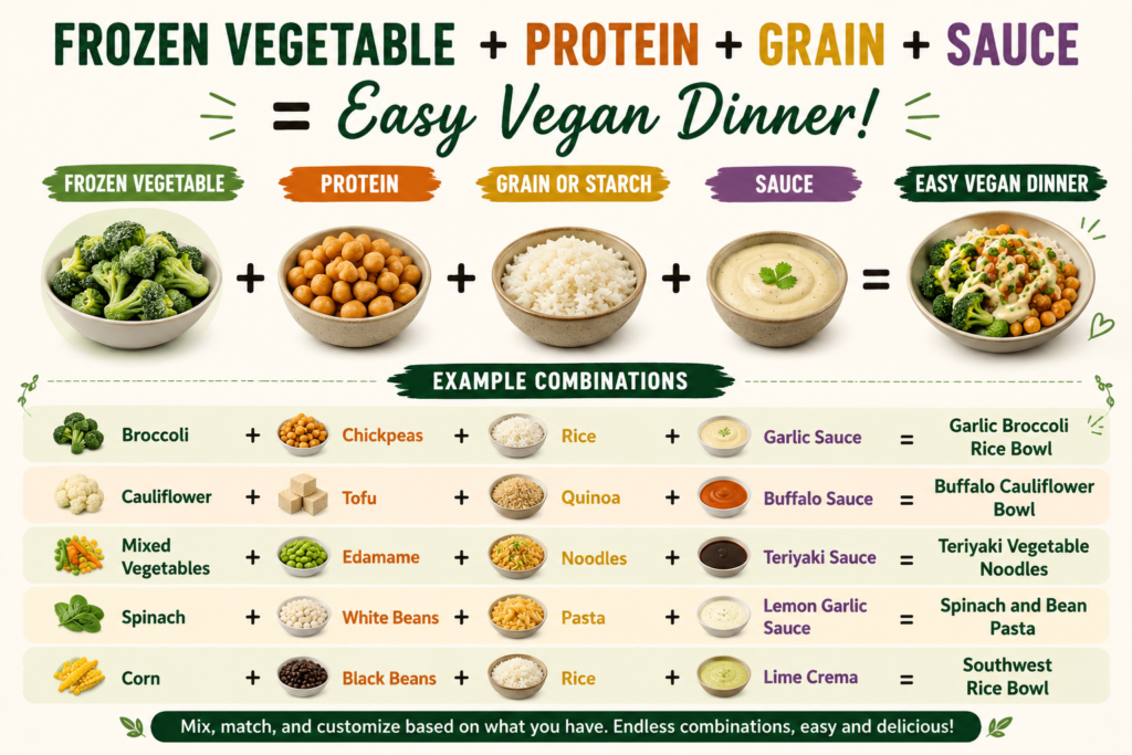 Quick Vegan Dinners Using Frozen Vegetables