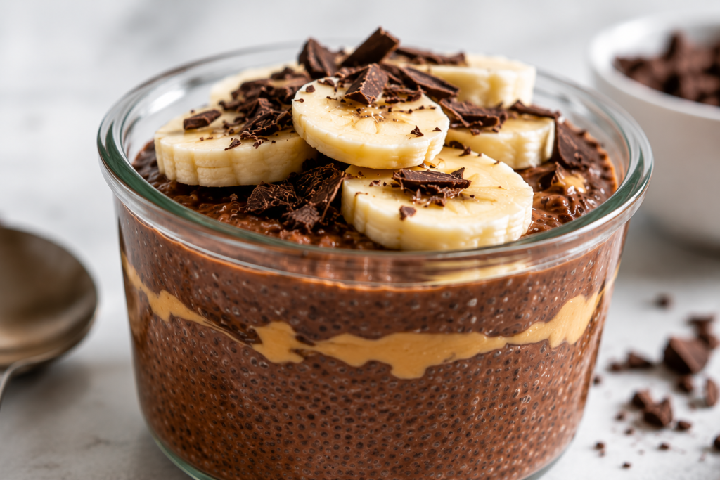 Chocolate Peanut Butter Chia Pudding