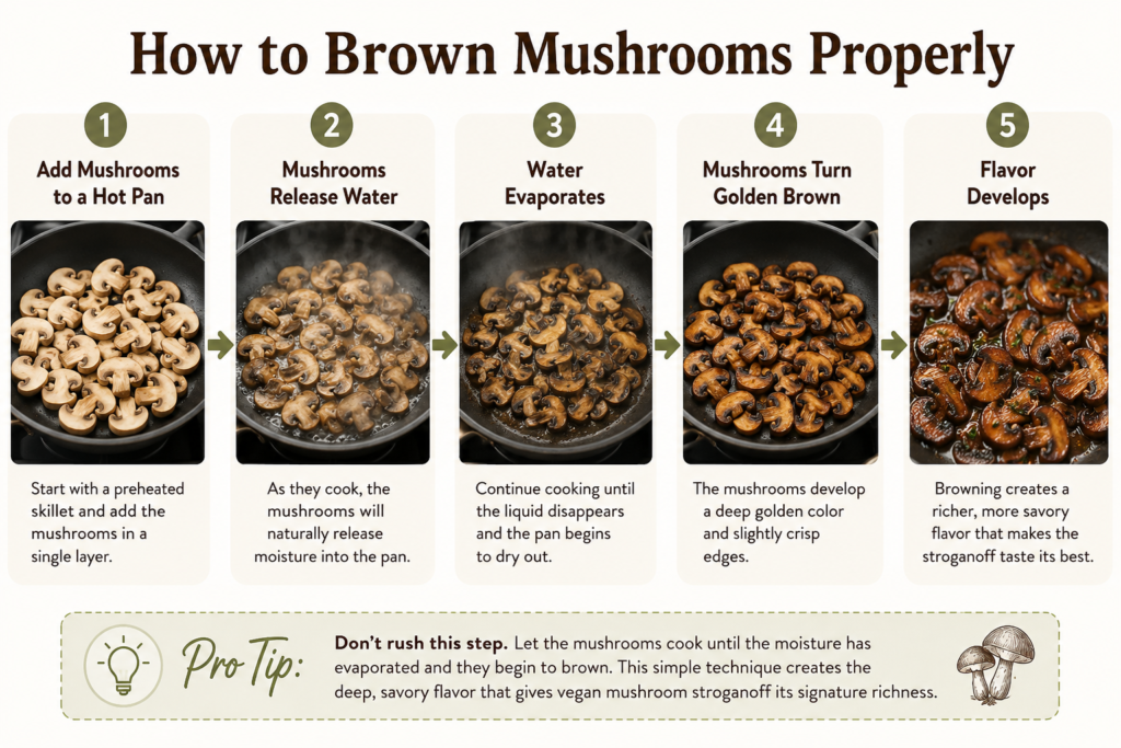 Creamy Vegan Mushroom Stroganoff