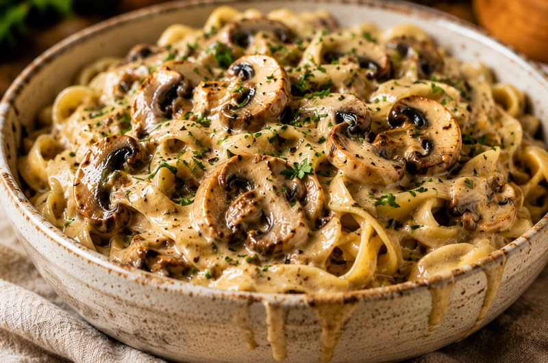 This Creamy Vegan Mushroom Stroganoff Is Pure Comfort