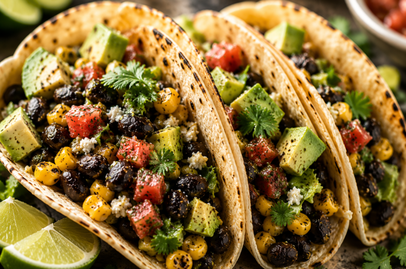 Crispy, Fresh, and Delicious: Easy Black Bean and Corn Tacos