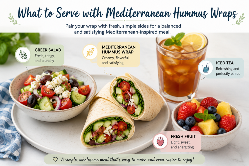 Mediterranean Hummus Veggie Wrap