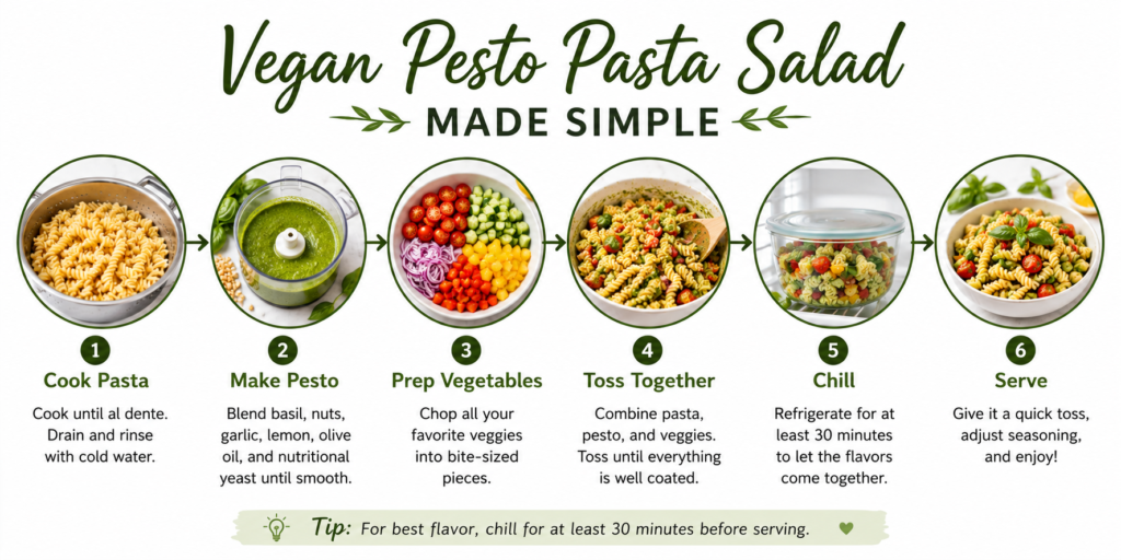 Vegan Pesto Pasta Salad
