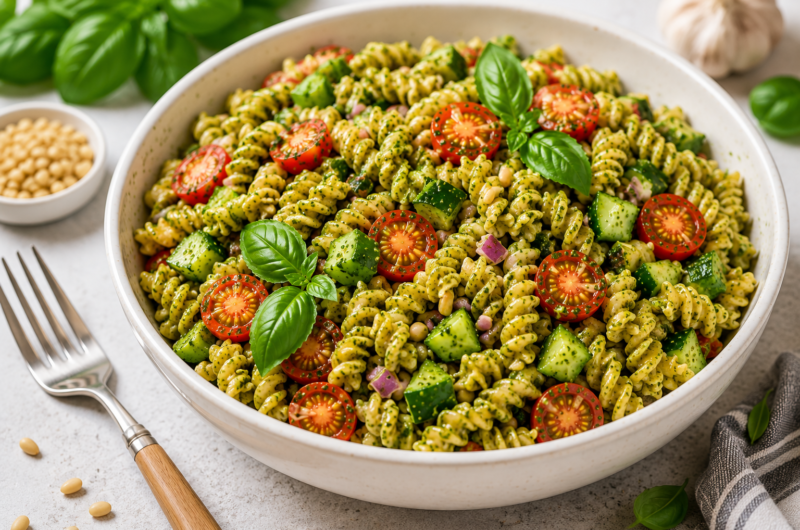 Fresh and Flavorful Vegan Pesto Pasta Salad Everyone Will Love