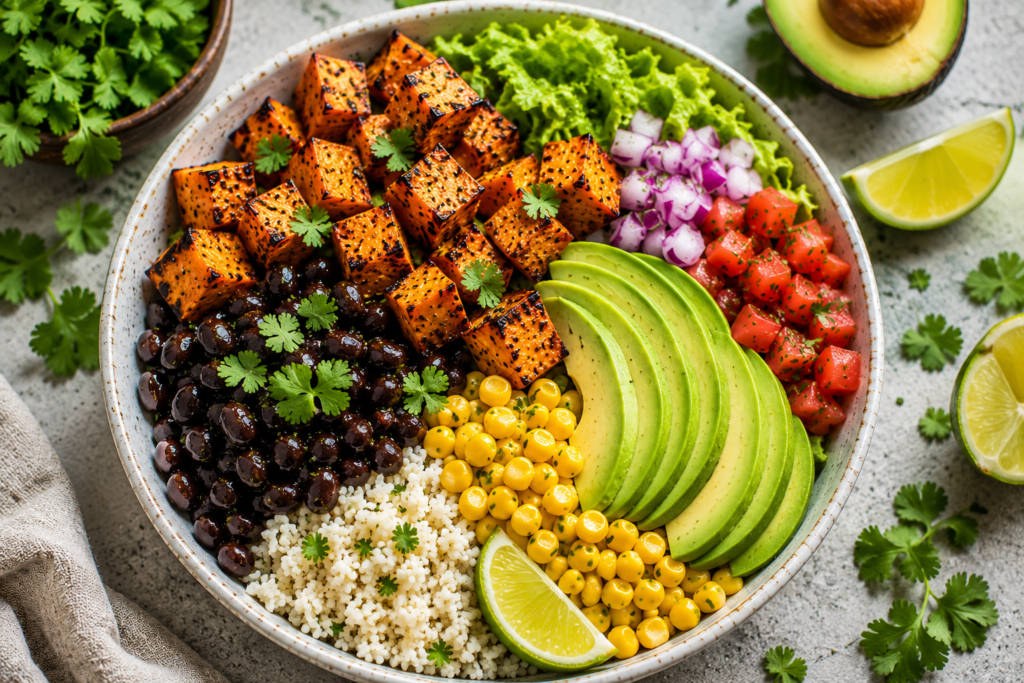 Sweet Potato and Black Bean Burrito Bowl
