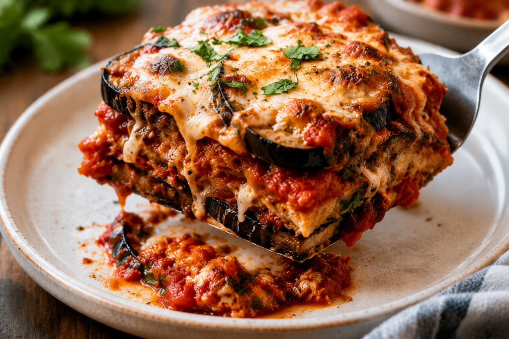 Eggplant and Tomato Vegan Bake