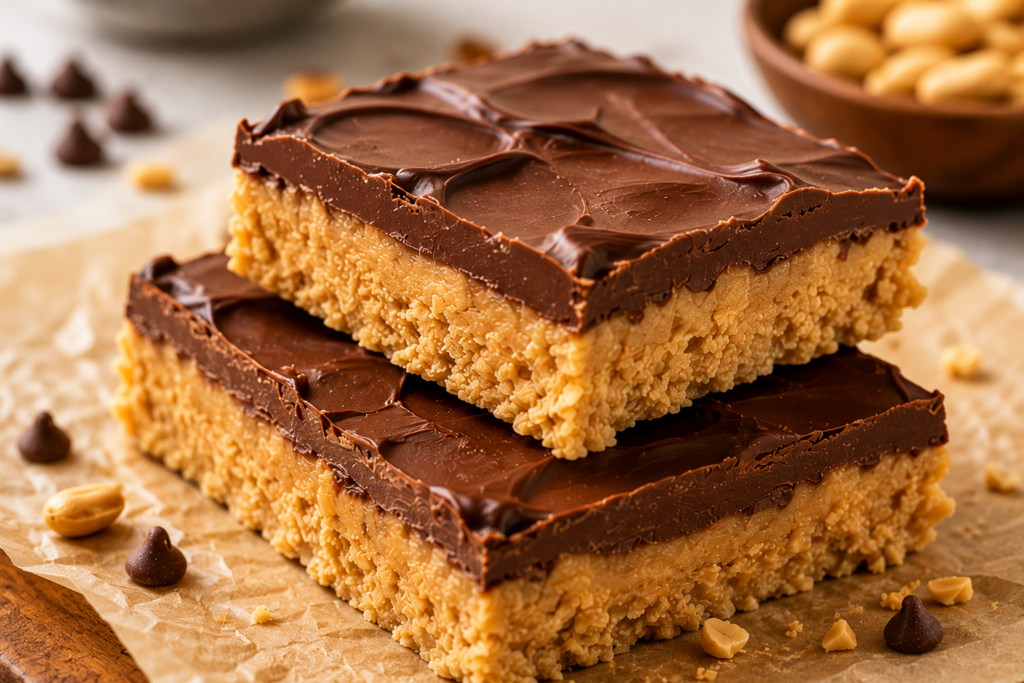 No-Bake Peanut Butter Bars