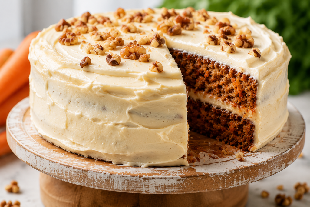 Vegan Carrot Cake with Dairy-Free Frosting