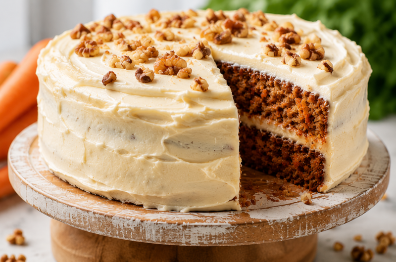 Vegan Carrot Cake with Dairy-Free Frosting (So Moist and Easy!)