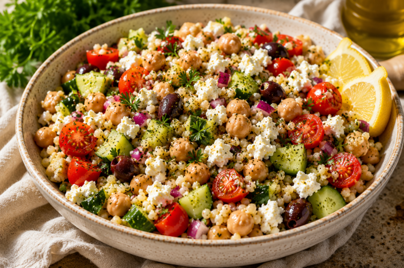 Mediterranean Couscous Lunch Bowl: A Fresh, Flavor-Packed Meal
