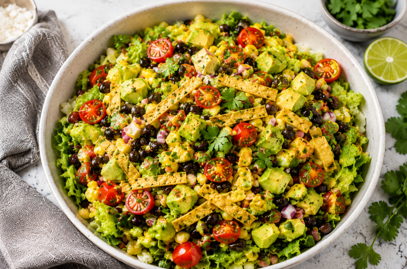 Vegan Taco Salad with Lime Dressing: Fresh, Flavorful, and Easy