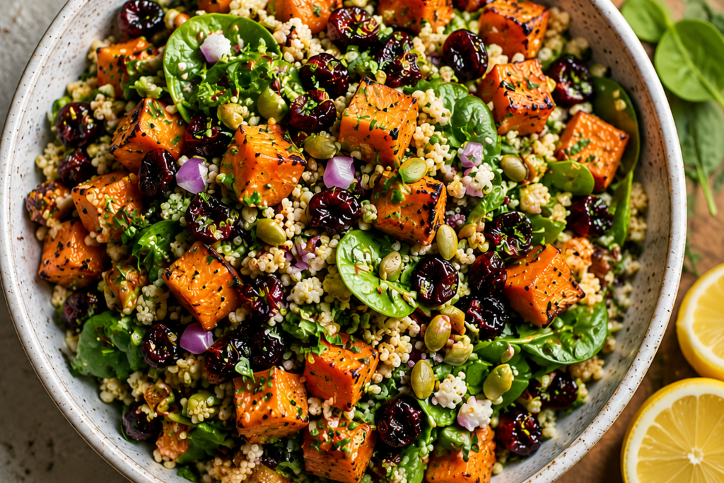 Roasted Sweet Potato and Quinoa Salad