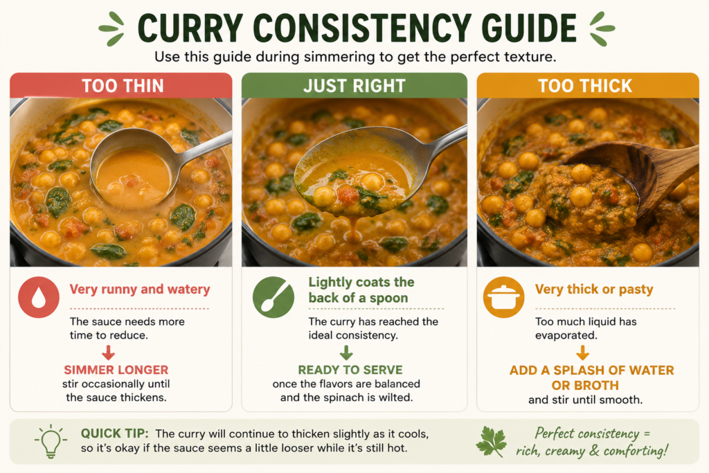 Chickpea and Spinach Coconut Curry