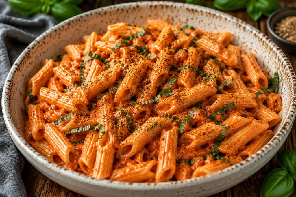 Creamy Vegan Tomato Basil Pasta
