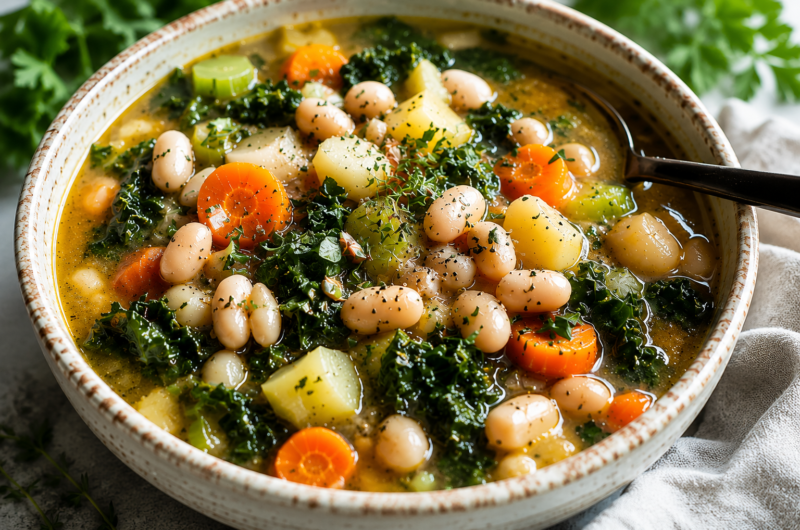 Nutritious Vegan White Bean and Vegetable Stew for Weeknights