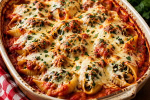 Mushroom and Spinach Stuffed Shells