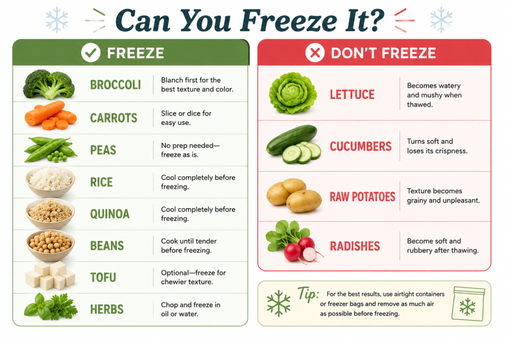 How to Freeze and Store Vegan Meal Prep Ingredients