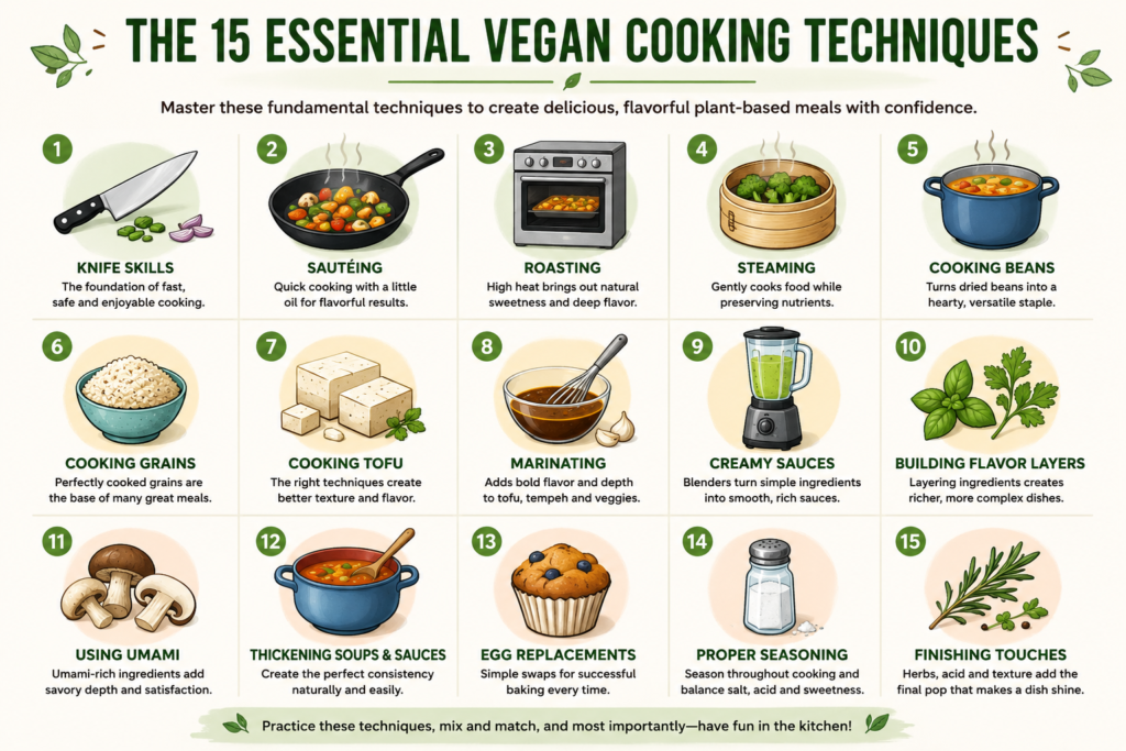 Essential Vegan Cooking Techniques