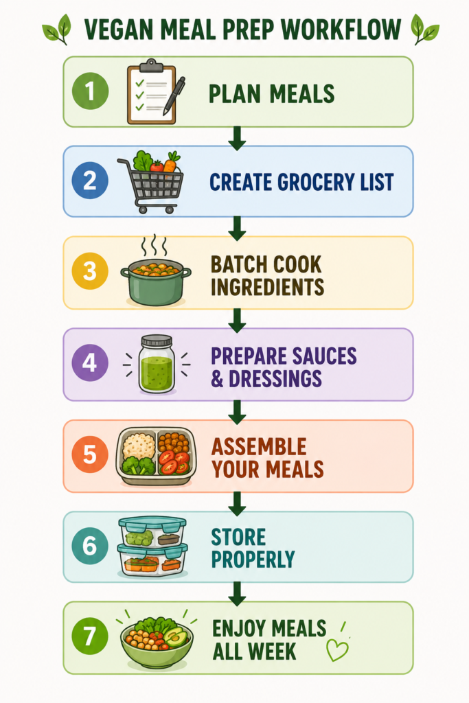 How to Meal Prep Vegan Meals for the Week